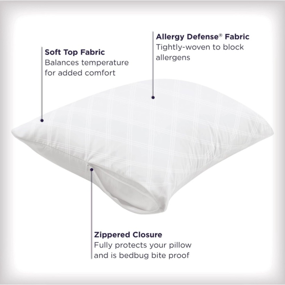 Allerease new without tags king size pillow cover - Picture 2 of 8